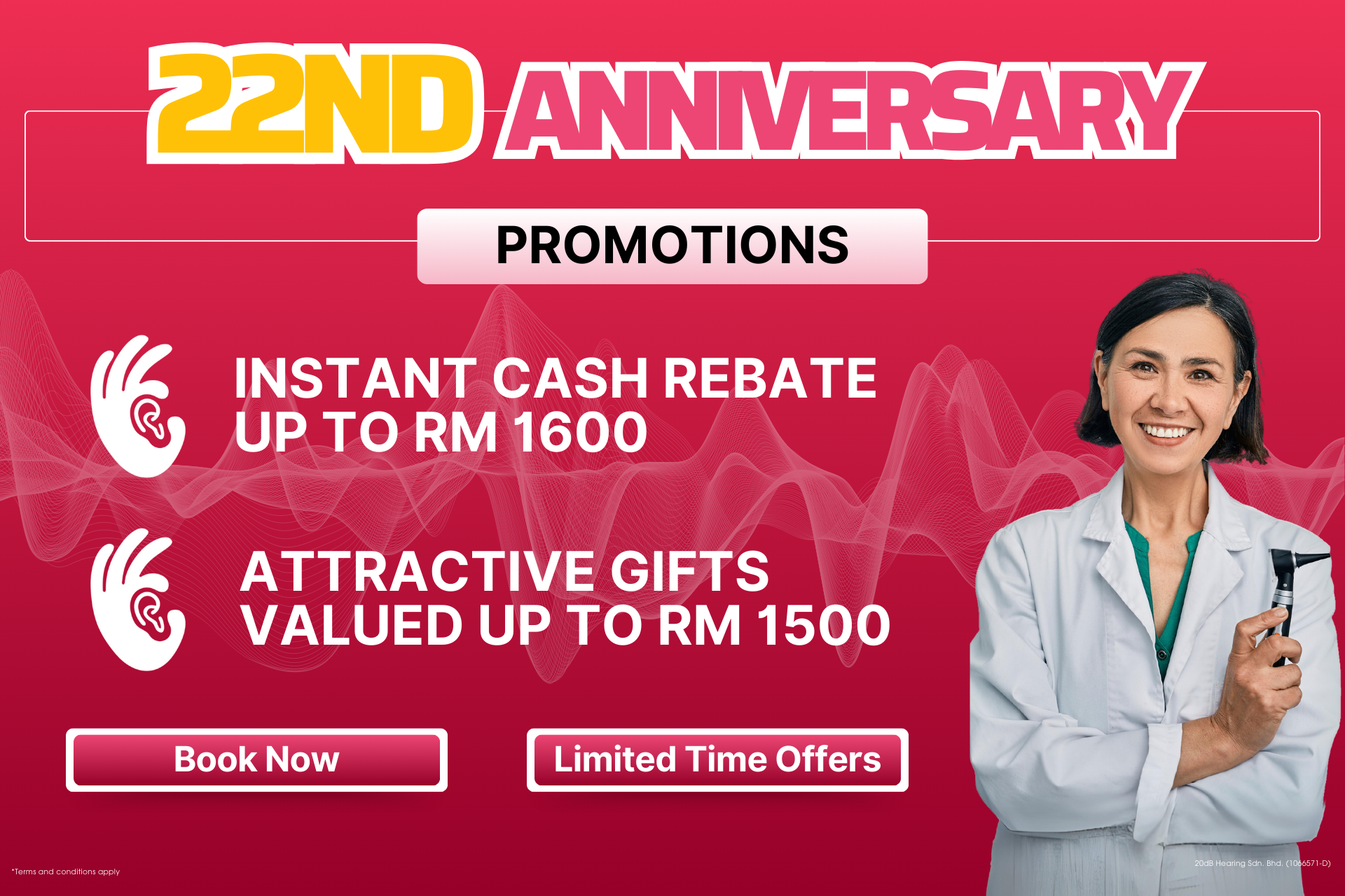 Anniversary Promotion: Free Hearing Screening and Exclusive Discounts at 20dB Hearing